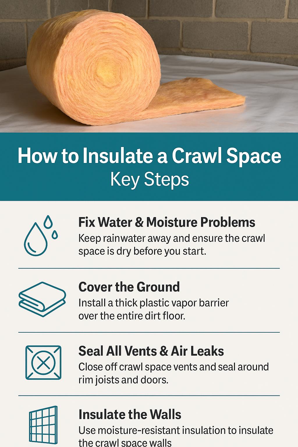 How To Insulate a Crawl Space - Pure Eco Inc