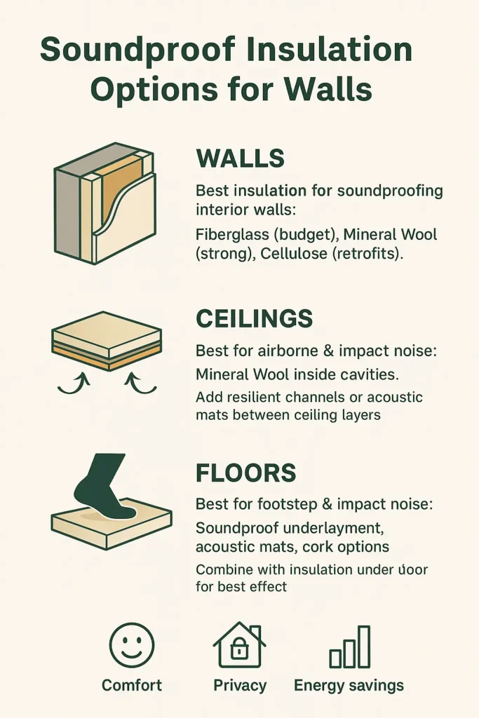 The Best Soundproof Insulation for Walls, Ceilings, Floors - Pure Eco Inc