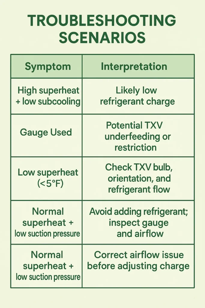 HVAC troubleshooting scenarios