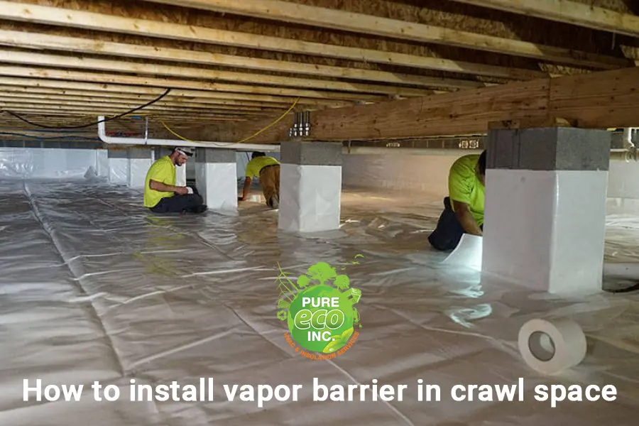 Alt- Vapor barrier installation experts from Pure Eco Inc